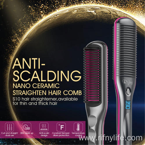 mens hair straightening comb